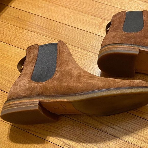 Clark Chelsea Boots - Tan Suede - Size 8 Mens - Picture 3 of 4